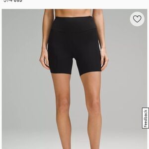 Lululemon High Rise Short with Pockets